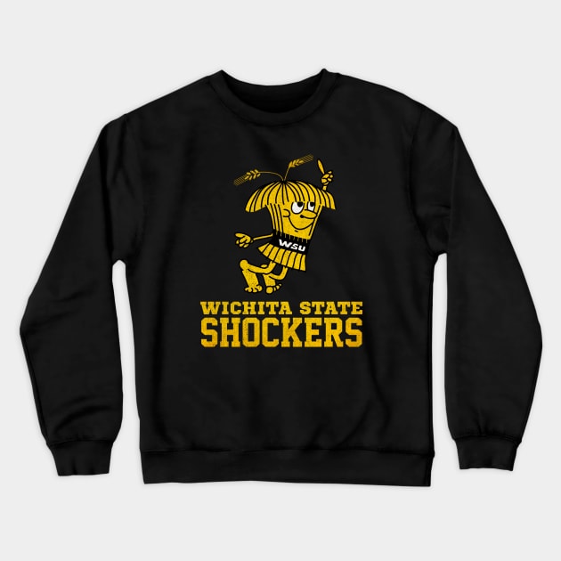 Retro Wichita State Shockers Logo Crewneck Sweatshirt by tdilport